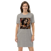 Flowing Passion, Roaring Guitar Organic Cotton T-shirt Dress - Beyond T-shirts